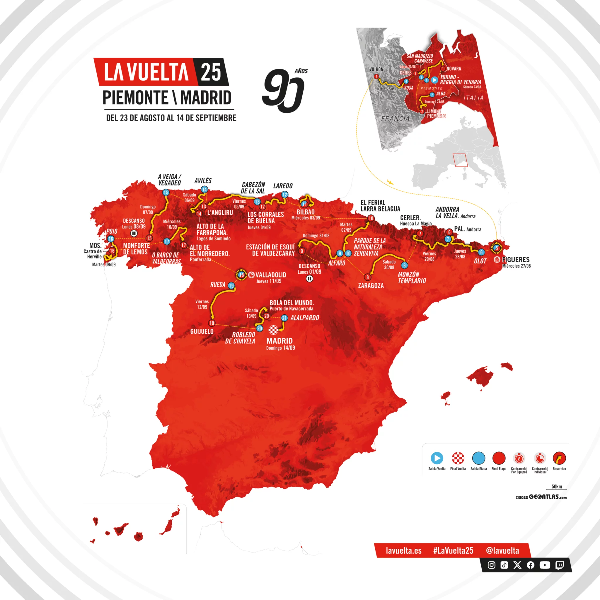 avviso 41/2025 - deviazioni linea 173 Ceres - Forno per passaggio Vuelta